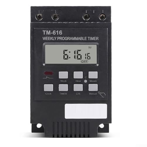 Digitale Zeitsteuerung, Relaisschalter, 220 V, mit 30 A Kapazität, effiziente Zeitplanung und Backup-Speicherfunktion Digitale Zeitsteuerung, Relaisschalter, 220 V, mit 30 A Kapazität, effiziente Zeitplanung und Backup-Speicherfunktion von Homefurnishmall