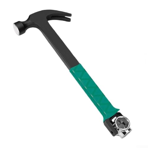 Hartstahl-Klauenhammer, V-förmiger Nagelzieher mit rutschfestem Griff für Klimaanlagen-Erweiterungsschraube Installation (335 mm) von Homefurnishmall