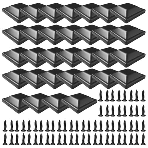 Holzzaunpfostenabdeckung, wasserdicht, reißfest, 4 x 4, Holzzaun, Deckpfostenabdeckungen, Set Pfostenkappenschutz (32 Stück) von Homefurnishmall