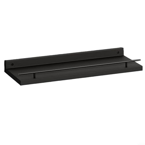 Maximieren Sie Platz und reduzieren Sie Unordnung, funktionale Metall-Leitschiene, dunkelbraun, schwarz, weiß (schwarz) von Homefurnishmall