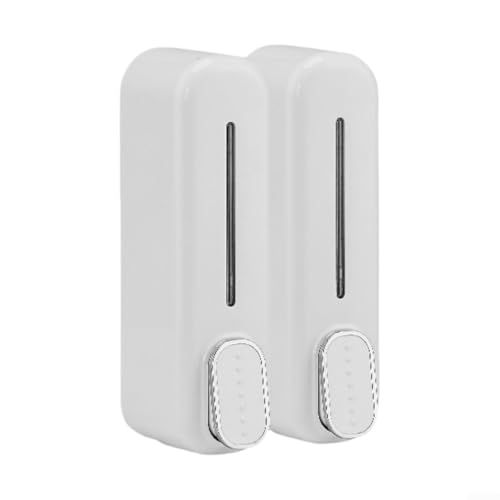 Organisierter Seifenspender zur Wandmontage, für Duschprodukte, stilvoll und funktional für jedes Badezimmer (weiß) von Homefurnishmall