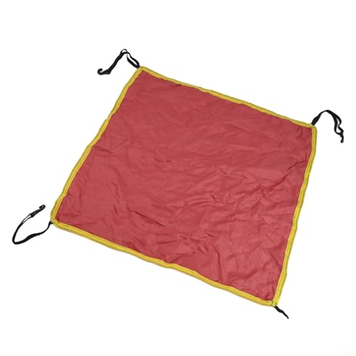 Outdoor Camping Zeltplane Abdeckplane Wasserdichtes Oxford-Tuch mit elastischem Haken für Wetterschutz (56 x 56 cm Rot) von Homefurnishmall