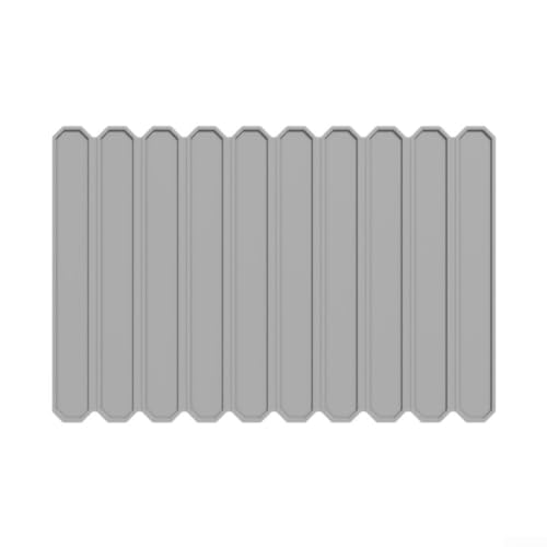 Silikon-Abtropfmatte, Silikon-Abtropfmatte, rutschfeste Abtropfmatte, faltbares Geschirr-Trockengestell für Küchentheke, Spüle (grau) von Homefurnishmall
