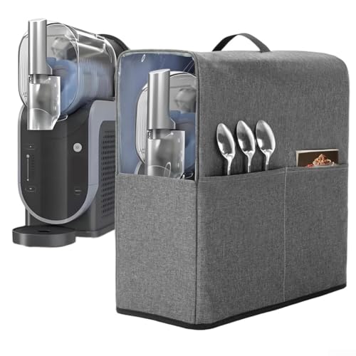 Slushie Machine Dust Cover for NJ Professional Freeze Drink Maker, Protective Cover with Storage Pockets & Clear Window for FS301C FS301 FS299 Kitchen Appliance von Homefurnishmall