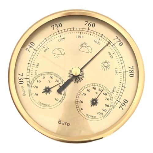 Umfassende Wetterüberwachung mit 130 mm Barometer mit Thermometer- und Hygrometer-Funktionen von Homefurnishmall