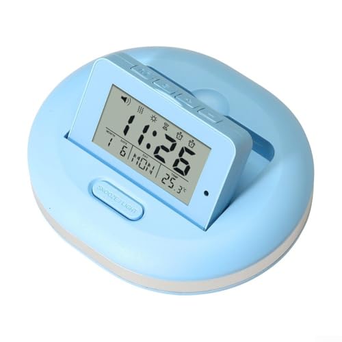 Wecker LED Smart Elektronische Uhr Nachttisch Digital Wecker mit Schlummerfunktion, Vibration, Countdown für Schlafzimmer Wohnzimmer (blau) von Homefurnishmall