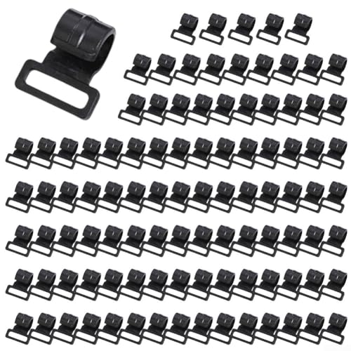 Zeltstangen-Clips, Zelthaken, Camping, Wohnwagen, Markise, Zeltstange, Kunststoff, C-Klemmen, Klettern, Angelausrüstung (10 mm) von Homefurnishmall