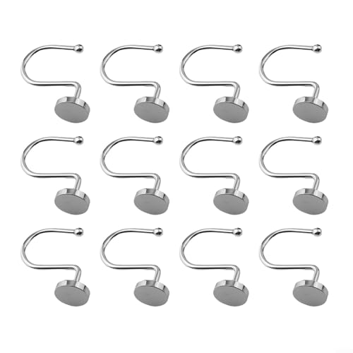 Zuverlässige Metall-Duschvorhanghaken für langfristige Leistung und Stil (Chrom) von Homefurnishmall