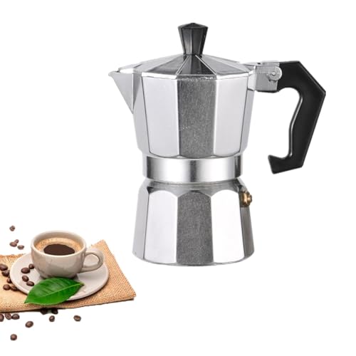 Espressokocher, Premium Italienische Kaffeekocher Aluminium Espressokocher für Gas oder Elektro Keramik Herdplatte Italienisch Mokkakanne Kaffeebereiter für Haus & Camping. (300ML/6 Tassen) von Homeily