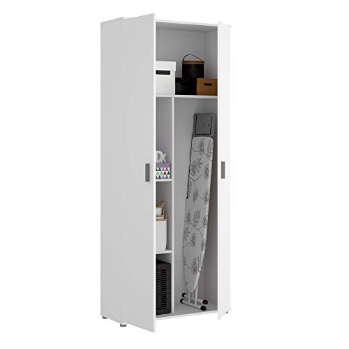 HOMEKIT Mehrzweckschrank 2 Türen Besen, weiß, 78x190x35cm von DEKIT GRUPO RIMOBEL