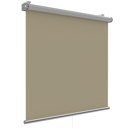 HOMELUX Verdunklungsrollo Thermorollo Klemmrollo Klemmfix ohne Bohren 60 x 150 cm Creme von Homelux