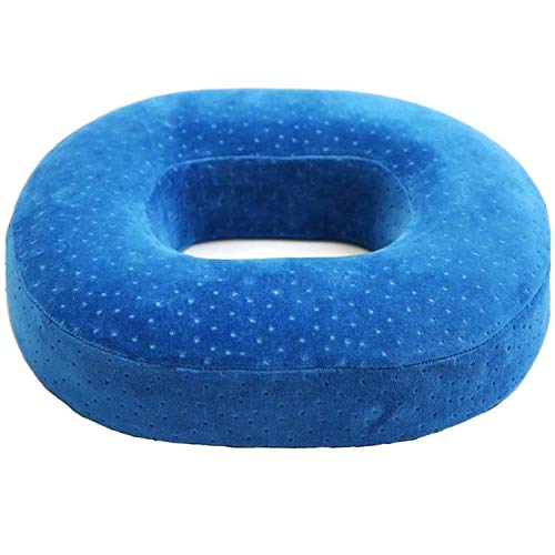 Homely Lee Sitzkissen orthopädisch - Ergonomisches Memory Foam Kissen für Bürostuhl, Auto, Rollstuhlkissen oder Sitzerhöhung für Erwachsene - Schwarz (Blue) von Homely Lee