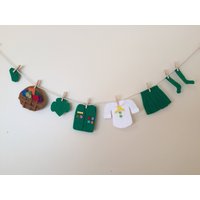 Girl Scout Miniatur Filz Wäscheleine Dekoration von HomemadeHeartfelt