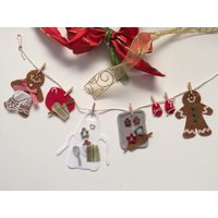 Weihnachten Lebkuchen Backen Miniatur Wäscheleine Dekoration Weihnachten Lebkuchen Backen Miniatur Wäscheleine Dekoration von HomemadeHeartfelt