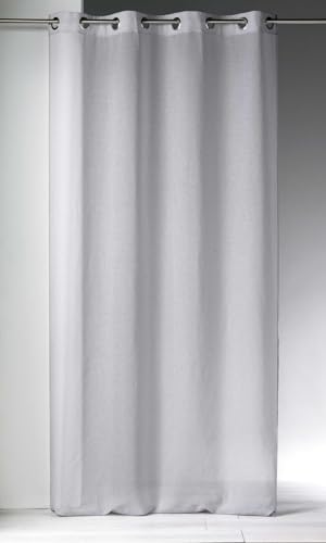 Homemaison Vorhang, Etamin, Fantasie, Bedruckt, 140 x 240 cm, Grau, Polyester, 130 x 240 cm von Homemaison