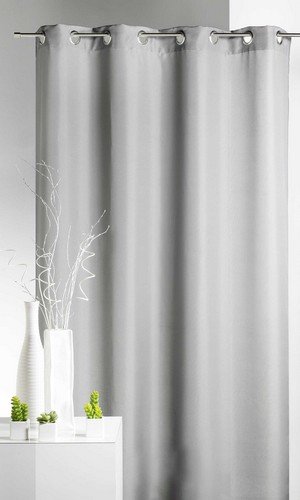 Home Maison 851167 Vorhänge zum Verdunkeln, aus Polyester, Polyester, Silber, 140x260 von Homemaison