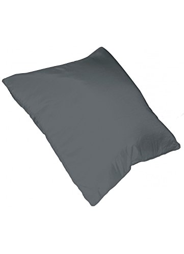 HomeMaison 891012 Shantung, Kissen, Abnehmbarer Bezug, Polyester, 40 x 40 cm, anthrazit von HomeMaison