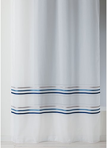 Home Maison HM6944298 Bass gewebten Streifen, Voile, Polyester, 140 x 240 cm, blau, 140 x 240 cm von Homemaison