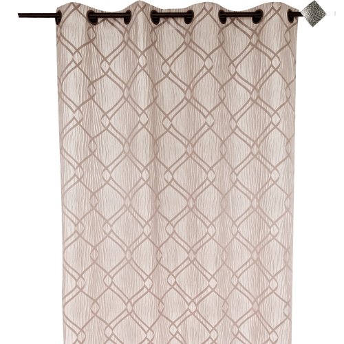 Home Maison HM698853754 Ösenvorhang Zürich, Jacquard, Knitteroptik, gekreuzte Linien, 135 x 260 cm, elfenbeinfarben Home Maison HM698853754 Ösenvorhang Zürich, Jacquard, Knitteroptik, gekreuzte Linien, 135 x 260 cm, elfenbeinfarben von Homemaison