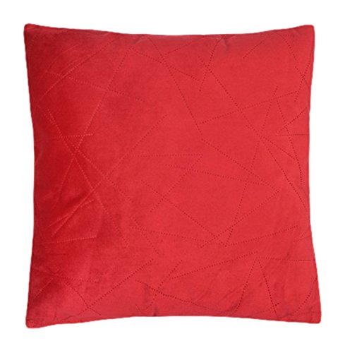 HomeMaison Kissen, Motiv 09416-0-AL Fleece Laserschnitt Technik, 45 x 45 cm, Paprika von HomeMaison