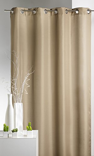 Home Maison Vorhang aus Polyester, 140 x 250 cm, Taupe, 140 x 250 cm von Home Maison