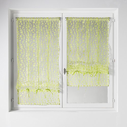 Homemaison 813261/Organza-Vorhänge, zum Schneiden von Draht, Polyester, Limette, 1 x 60 cm von Homemaison