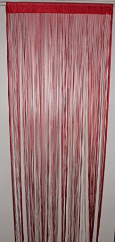 Homemaison Fadenvorhang, rot, 90 x 240 cm von Homemaison