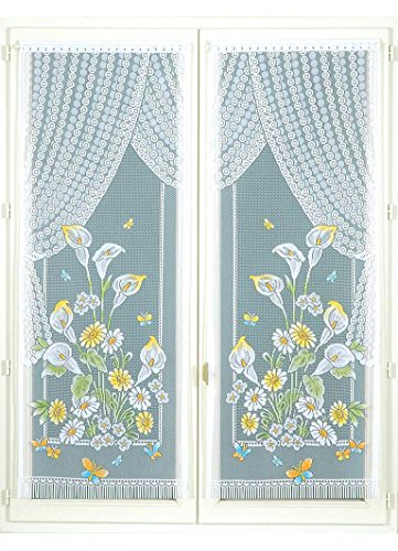 Homemaison Fenstergardinen, Clemmans Arum, Polyester, ID, 220 x 60 cm von Homemaison