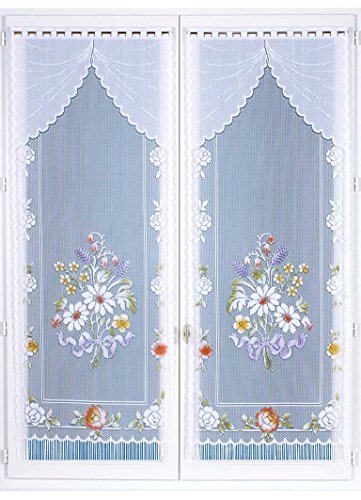 Homemaison Fenstergardinen, Clemmans und Stück, Polyester, ID, 120 x 60 cm von Homemaison