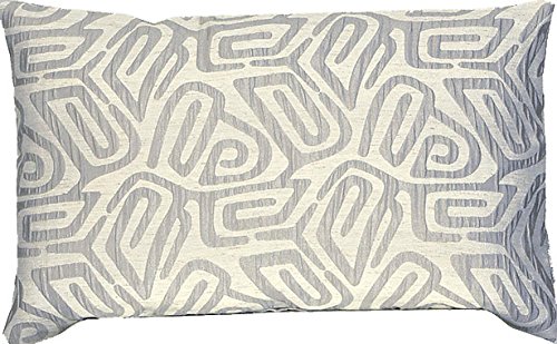 HomeMaison Kissen Jacquard, geometrisches Muster, Polyester, Grau, 30 x 50 cm von HomeMaison