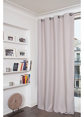 Homemaison Moondream Verdunkelungsvorhang in Flanell-Optik, Polyester, Schale, 260x140 cm von Homemaison