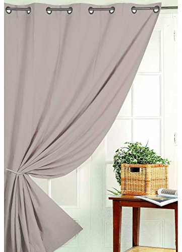 Homemaison Vorhang, Blickdicht, Nicht Feuer, M1, Polyester, Leinen, 180 x 140 cm von Homemaison