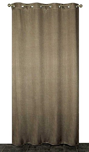 HomeMaison Vorhang Blickdicht Effekt Crackle, Polyester, Taupe, 240 x 140 cm von HomeMaison