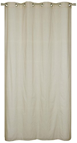 Homemaison Vorhang Bunt aus Etamin Uni, Polyester, Atmosphäre, 240 x 140 cm von Homemaison