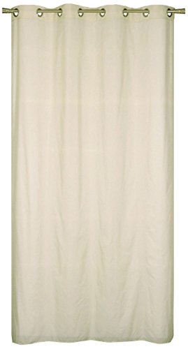 Homemaison Vorhang Bunt aus Etamin Uni, Polyester, Galet, 240 x 140 cm von Homemaison