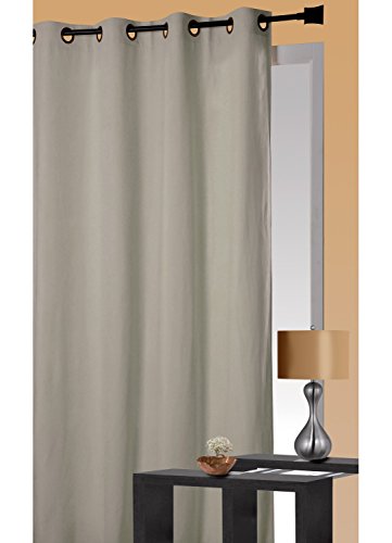 HomeMaison Vorhang Thermisch isolierend, Polyester, Leinen, 260 x 140 cm von HomeMaison