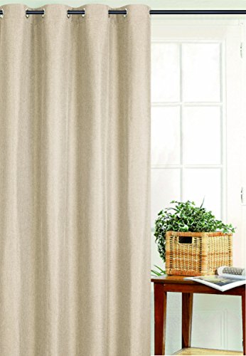 Homemaison Vorhang Verdunkeln mit Maschen, Polyester, Beige, 250 x 135 cm von Homemaison
