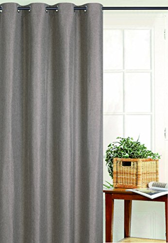 Homemaison Vorhang Verdunkeln mit Maschen, Polyester, Taupe, 250 x 135 cm von Homemaison