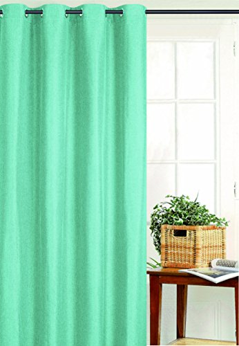 Homemaison Vorhang Verdunkeln mit Maschen, Polyester, Türkis, 250 x 135 cm von Homemaison