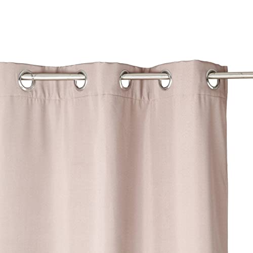 Homemaison Vorhang isolierend Ösen, Polyester, Taupe, 260 x 140 cm von Homemaison