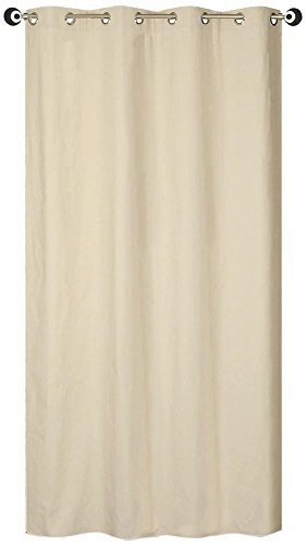 Homemaison Vorhang mit schwerem Stoff, Polyester, Galet, 240 x 140 cm von Homemaison