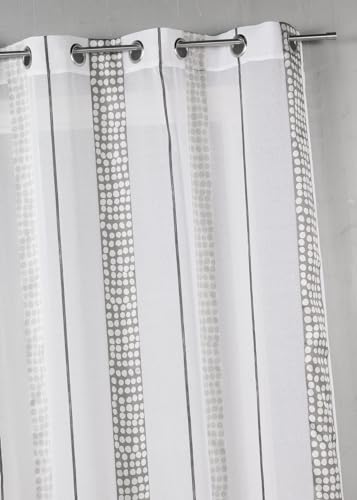Homemaison hm69371984 Vorhang gepunktet gestreift vertikalen Polyester/Etamine 140 x 260 cm von Homemaison