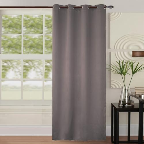 Homemaison hm69516 – 1 vereint Vorhänge, verdunkelnd Polyester Grau 260 x 140 cm von Homemaison