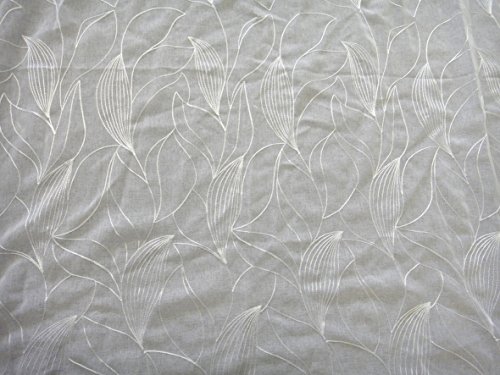Homemaison hm69981987 Gardine aus Etamin à imprimés fleuris Polyester Weiß 140 x 240 cm von Homemaison