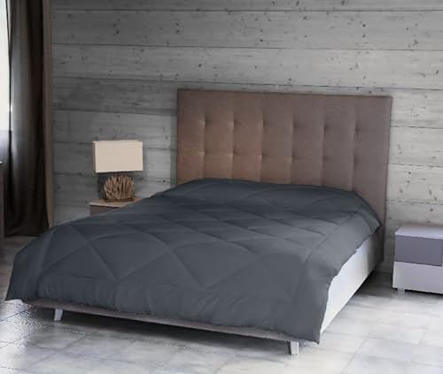Homemania 014733 Winterdecke für Bett, grau, 250 x 200 cm von Homemania