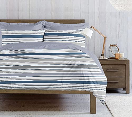 Homemania 13606 Bettwäsche-Set Albert, geometrisch, Doppelbett, Bettbezug und Kissenbezug, Mehrfarbig, 250 x 200 cm, Baumwolle von Homemania