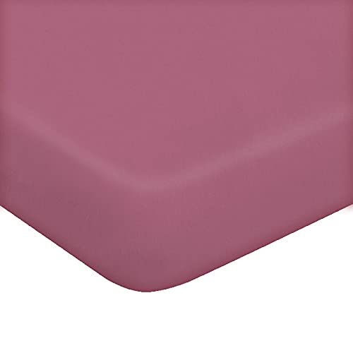Homemania 13750 Bettlaken mit Doppelecken, einfarbig, für das Bett, mit rosa Baumwoll-Kissenbezug, 170 x 200 cm von Homemania
