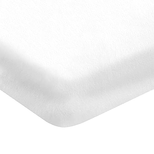 Homemania 14382 einfarbigen Ecken, Single, Solid Color – Bettlaken für das Bett – weiß aus Baumwolle, 90 x 200 cm von Homemania