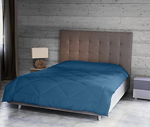 Homemania 14740 Steppdecke, zweifarbig, zweifarbig, Winter-for Bed-Blau, Mikrofaser, 250 x 200 cm von Homemania