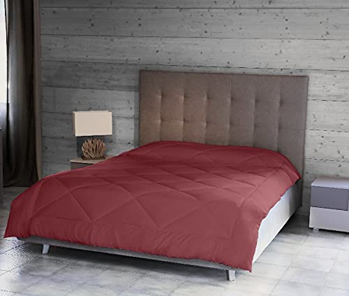 Homemania 14757 Steppdecke, zweifarbig, Winter-for Bed-Rot, Mikrofaser, 250 x 200 cm, Rosa von Homemania